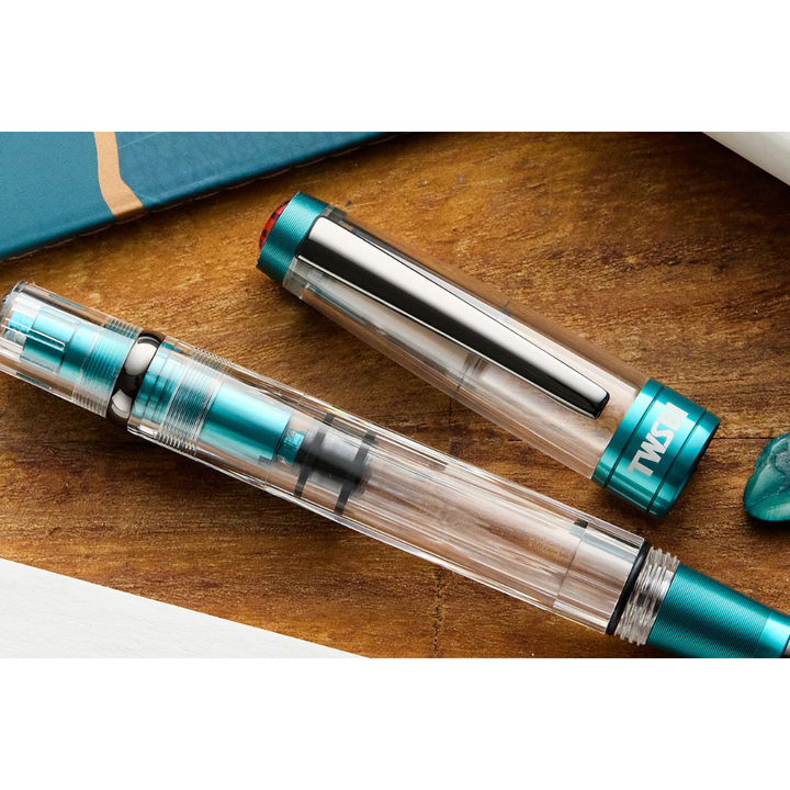 TWSBI Diamond 580 AL R Fountain Pen - Caribbean with Onyx