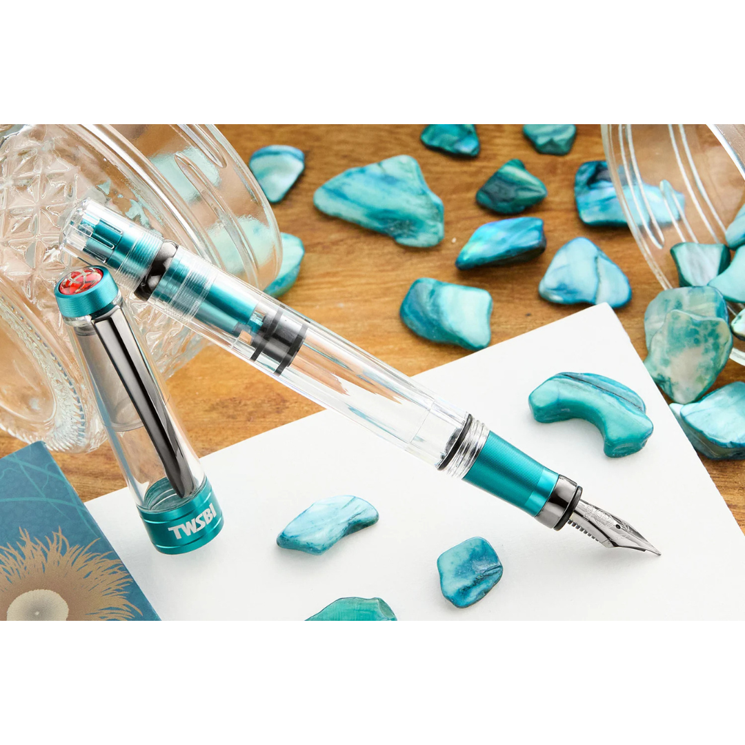 TWSBI Diamond 580 AL R Fountain Pen - Caribbean with Onyx