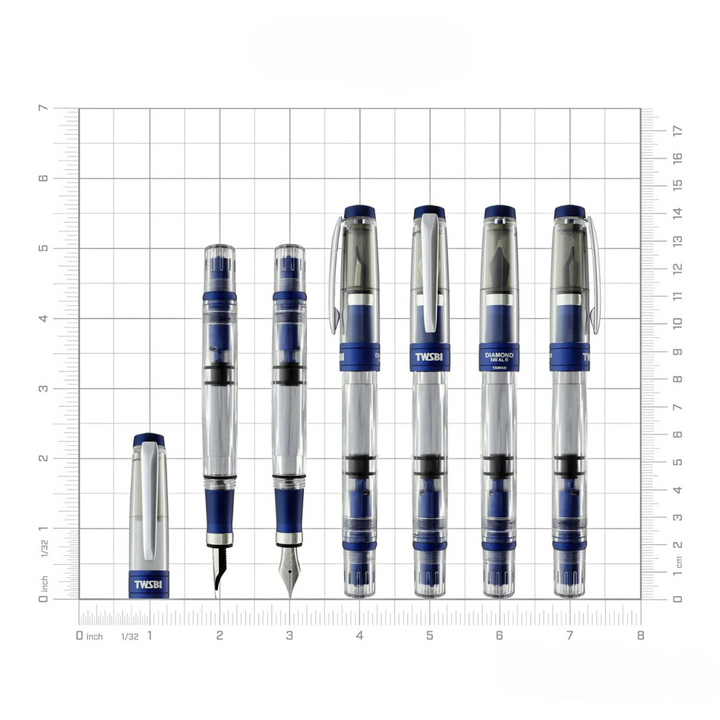 TWSBI 다이아몬드 580 AL R 네이비 블루 만년필