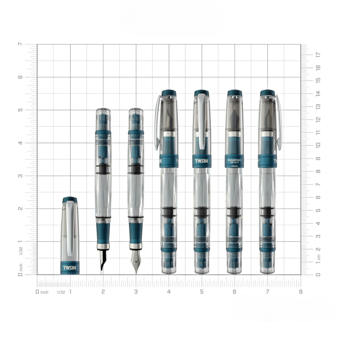 TWSBI Diamond 580 AL R  Fountain Pen - Prussian Blue