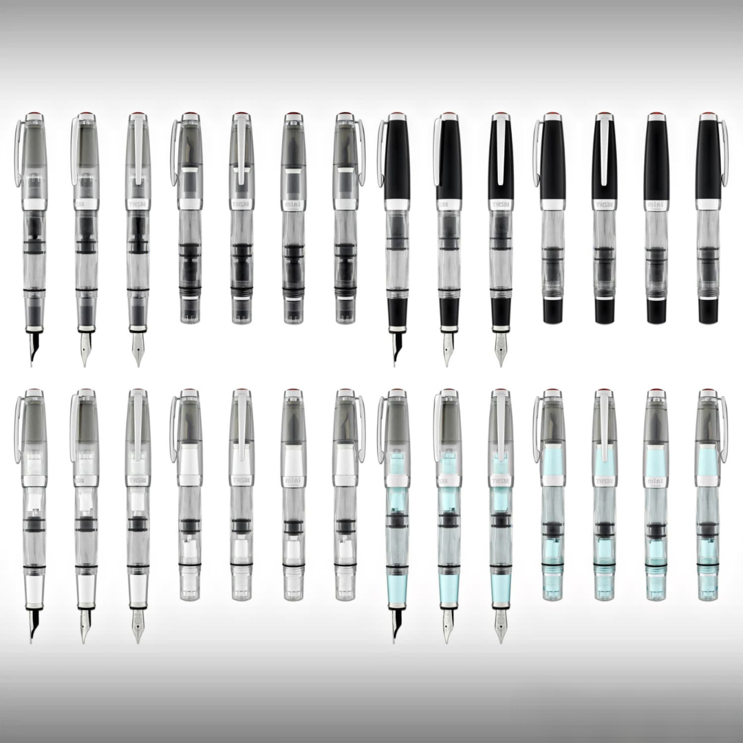 TWSBI Diamond Mini Fountain Pen Clear — TWSBI fountain pen — precision nib writing instrument, at Cityluxe Singapore stationery store