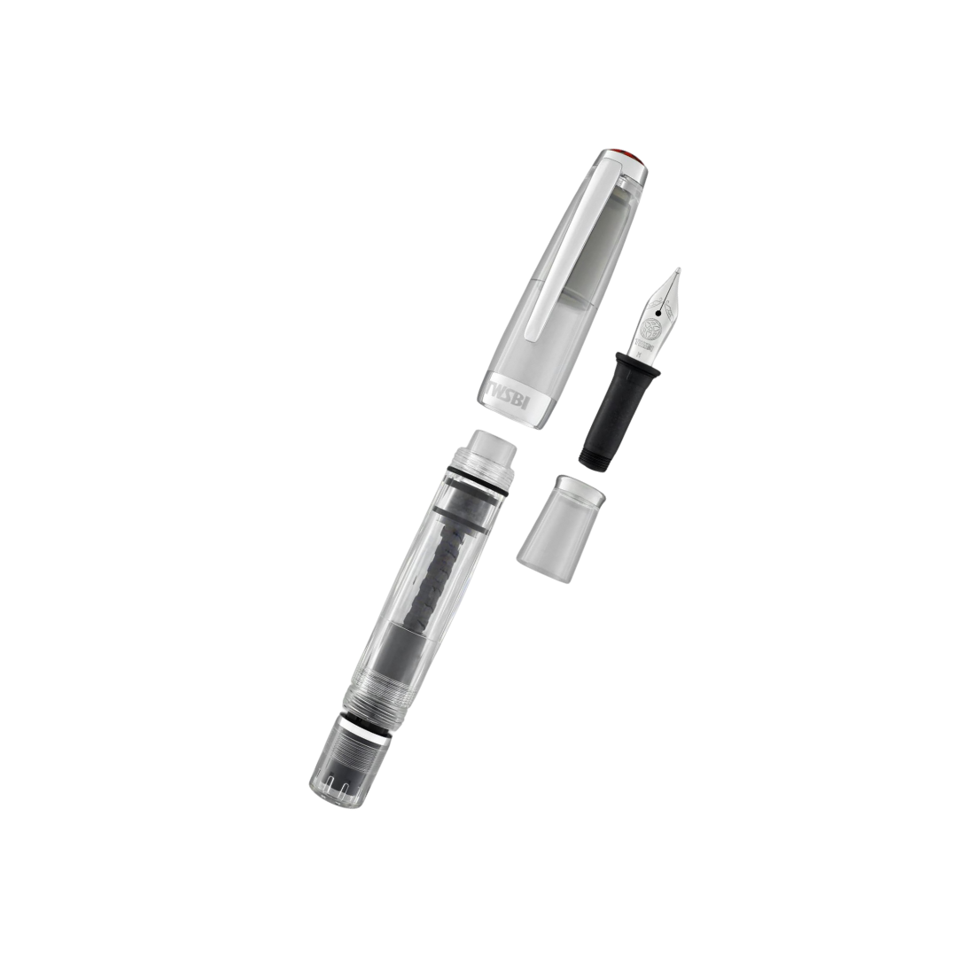TWSBI Diamond Mini Fountain Pen Clear — TWSBI fountain pen — precision nib writing instrument, at Cityluxe Singapore stationery store