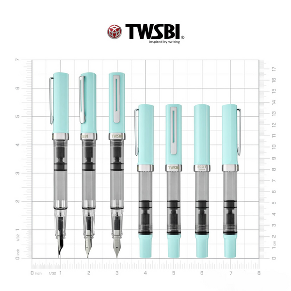 Load image into Gallery viewer, TWSBI ECO-T Fountain Pen Mint Blue
