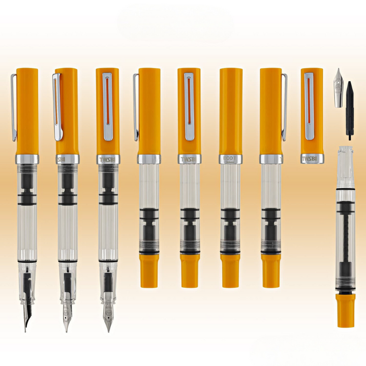 TWSBI ECO-T Fountain Pen Saffron Special Edition — TWSBI fountain pen — precision nib writing instrument, at Cityluxe Singapore stationery store