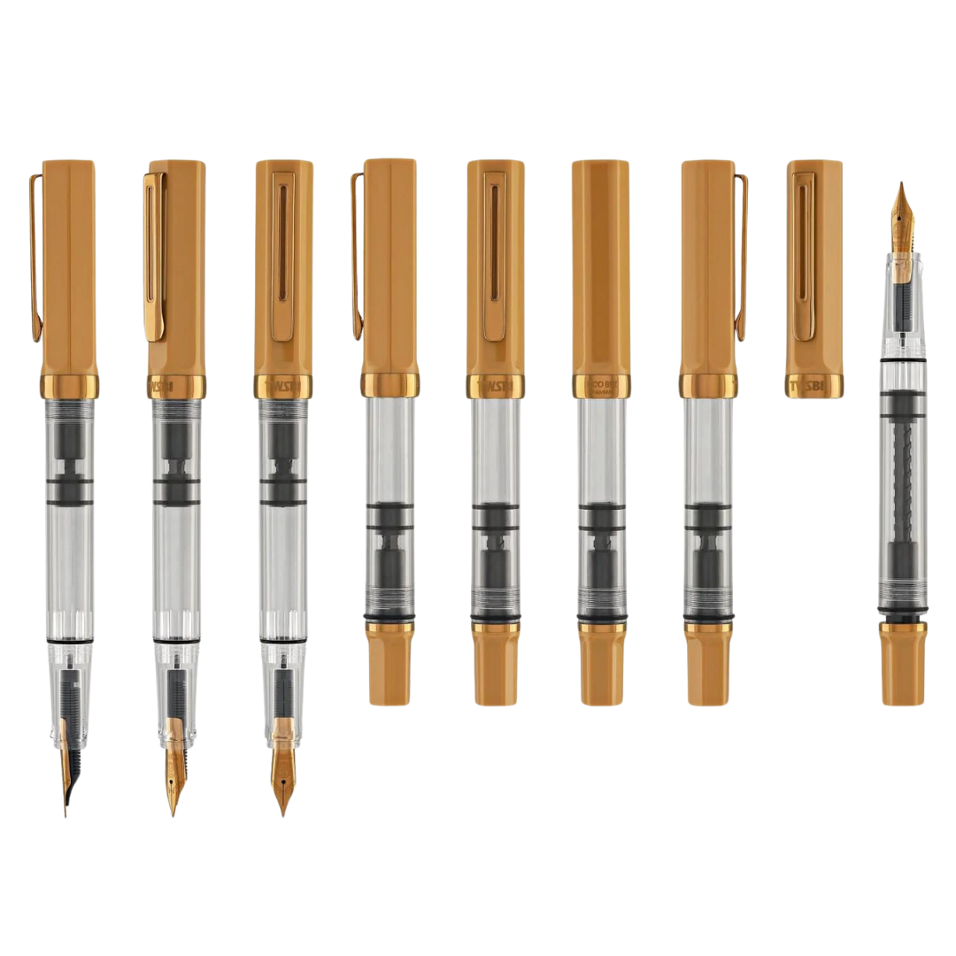 TWSBI ECO Fountain Pen in Caffe &amp; Bronze — TWSBI fountain pen — precision nib writing instrument, at Cityluxe Singapore stationery store