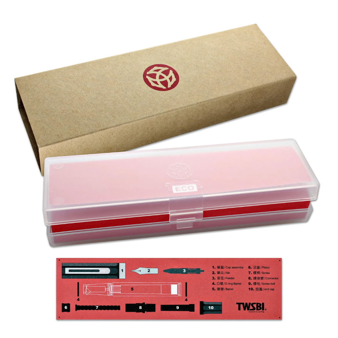 TWSBI ECO Fountain Pen in Caffe &amp; Bronze — TWSBI fountain pen — precision nib writing instrument, at Cityluxe Singapore stationery store