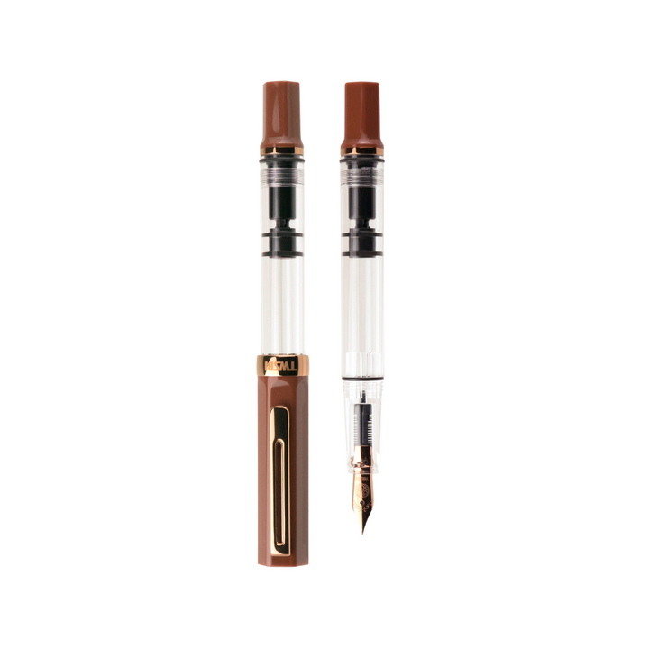 TWSBI ECO Fountain Pen in Espresso with Bronze Trim — TWSBI fountain pen — precision nib writing instrument, at Cityluxe Singapore stationery store