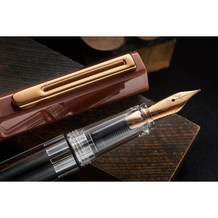 TWSBI ECO Fountain Pen in Espresso with Bronze Trim — TWSBI fountain pen — precision nib writing instrument, at Cityluxe Singapore stationery store