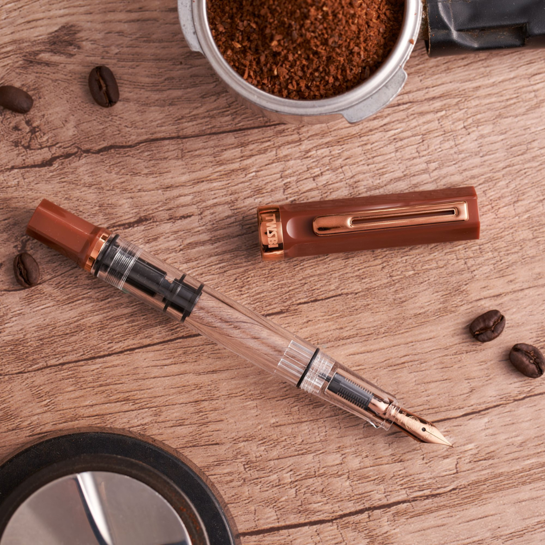 TWSBI ECO Fountain Pen in Espresso with Bronze Trim — TWSBI fountain pen — precision nib writing instrument, at Cityluxe Singapore stationery store
