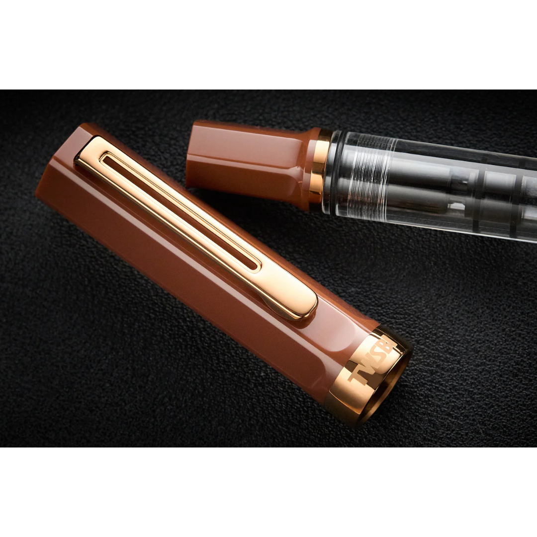 TWSBI ECO Fountain Pen in Espresso with Bronze Trim — TWSBI fountain pen — precision nib writing instrument, at Cityluxe Singapore stationery store