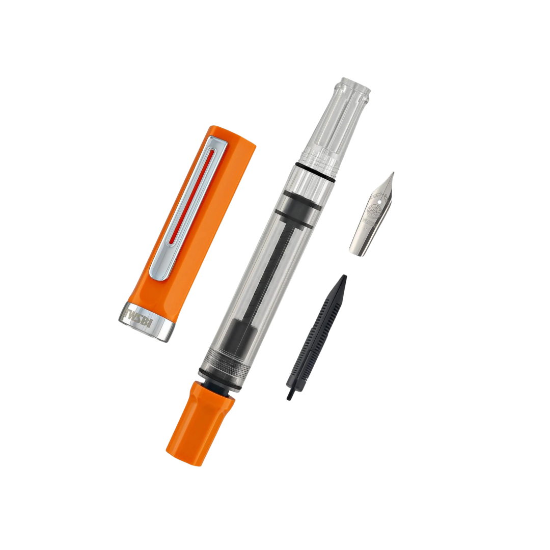TWSBI ECO Fountain Pen in Heat — TWSBI fountain pen — precision nib writing instrument, at Cityluxe Singapore stationery store