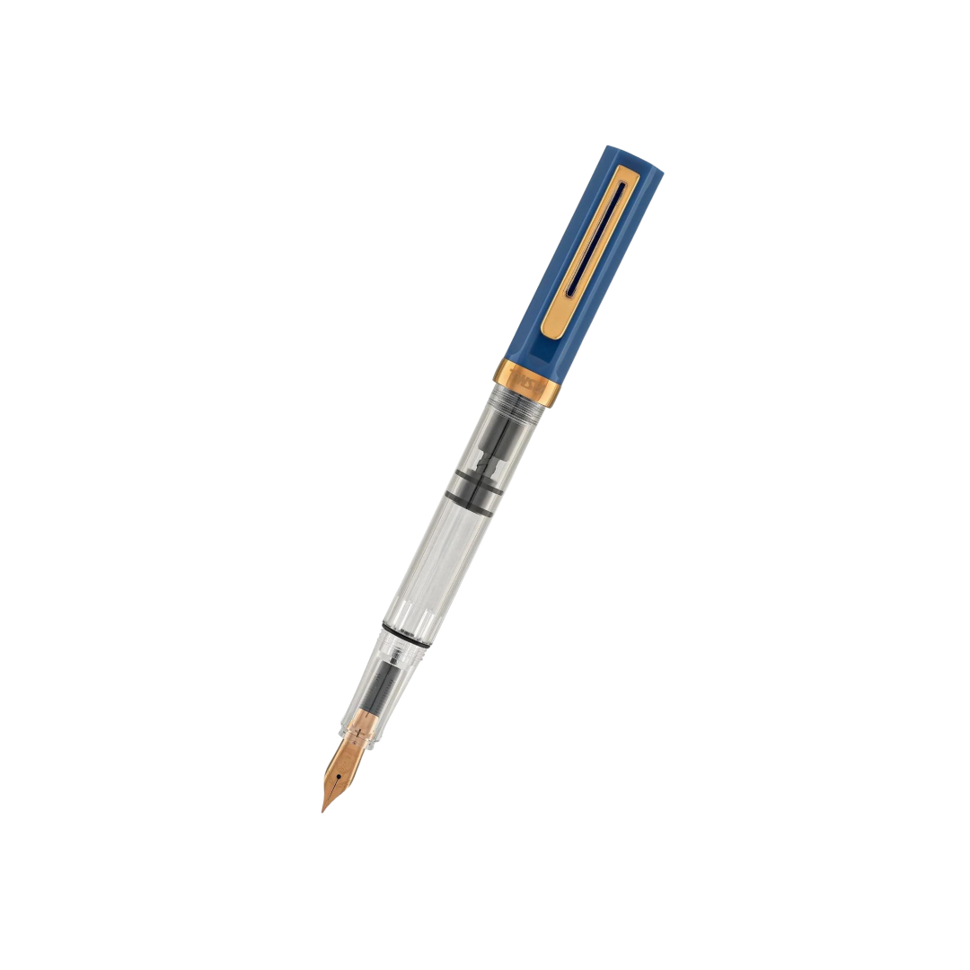 TWSBI ECO Fountain Pen in Indigo Blue with Bronze Trim — TWSBI fountain pen — precision nib writing instrument, at Cityluxe Singapore stationery store