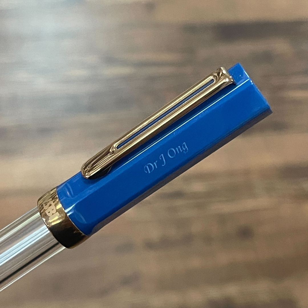TWSBI ECO Fountain Pen in Indigo Blue with Bronze Trim — TWSBI fountain pen — precision nib writing instrument, at Cityluxe Singapore stationery store