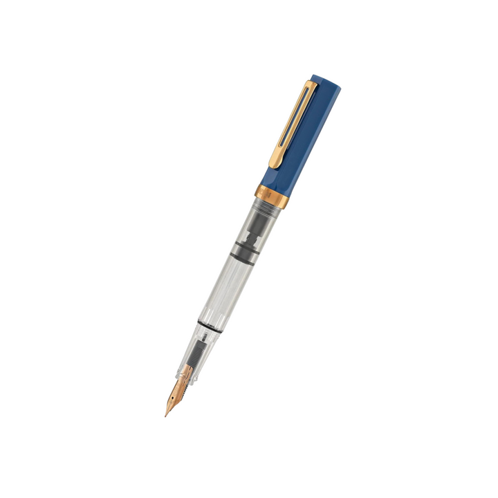 TWSBI ECO Fountain Pen in Indigo Blue with Bronze Trim — TWSBI fountain pen — precision nib writing instrument, at Cityluxe Singapore stationery store