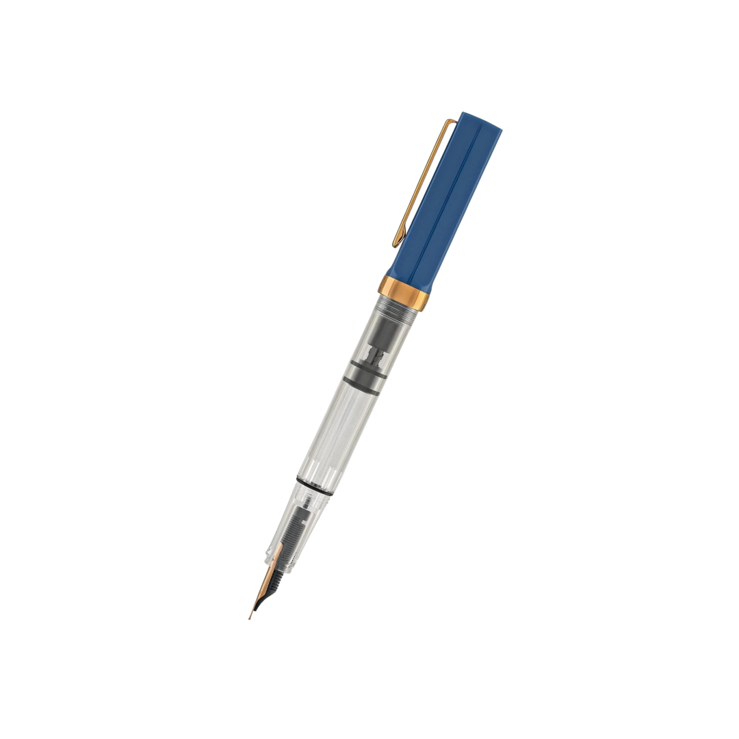 TWSBI ECO Fountain Pen in Indigo Blue with Bronze Trim — TWSBI fountain pen — precision nib writing instrument, at Cityluxe Singapore stationery store