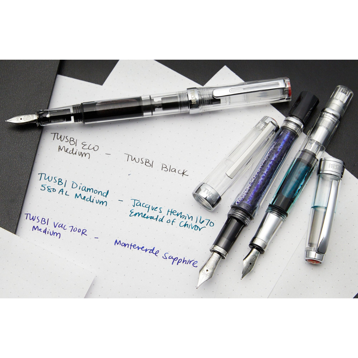 TWSBI ECO Fountain Pen in Irish Green with Onyx — TWSBI fountain pen — precision nib writing instrument, at Cityluxe Singapore stationery store