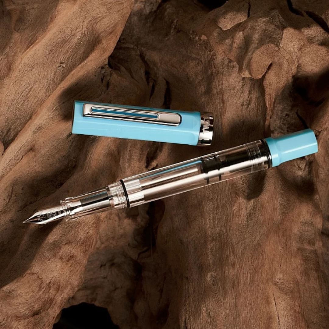 TWSBI ECO Fountain Pen in Sky Blue — TWSBI fountain pen — precision nib writing instrument, at Cityluxe Singapore stationery store