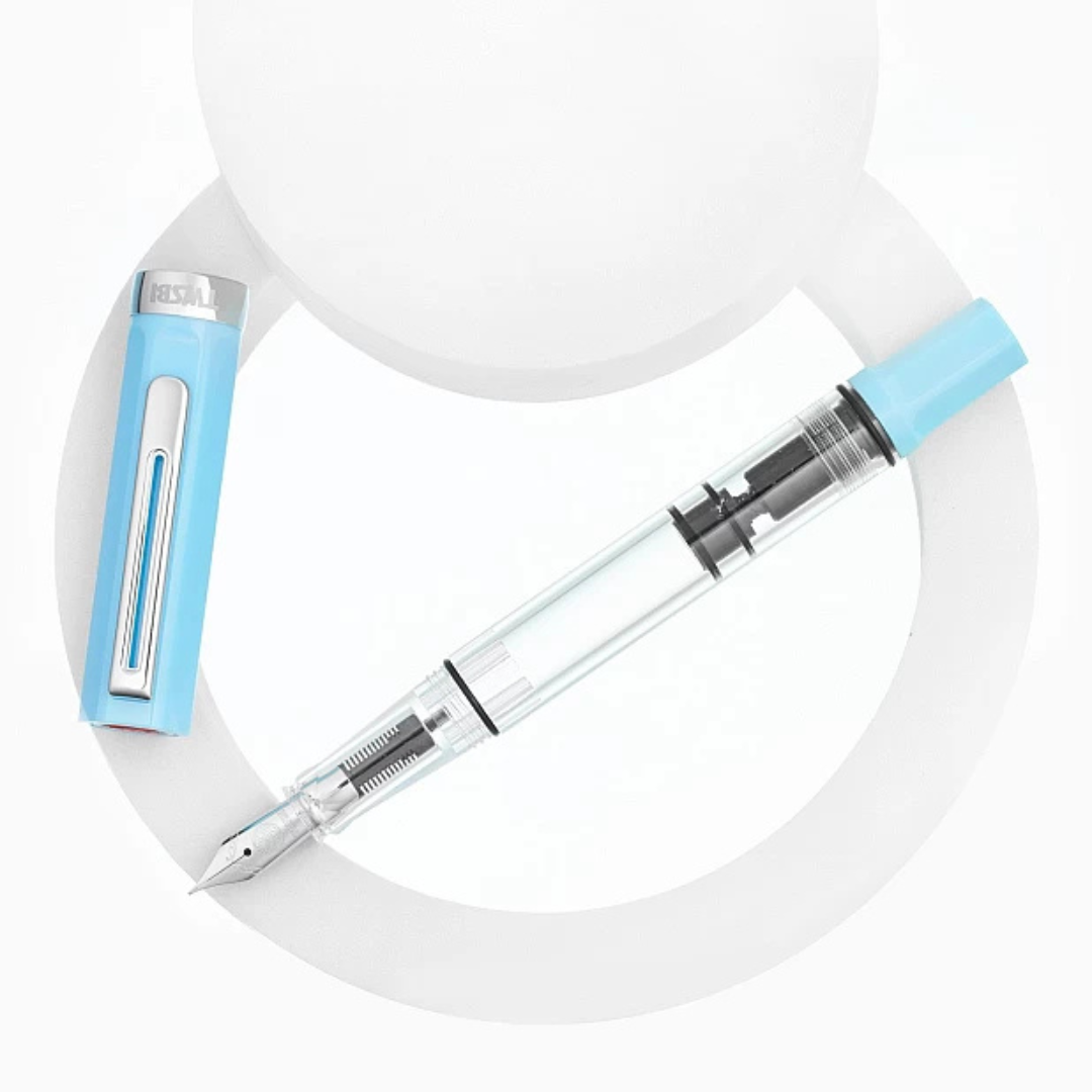 TWSBI ECO Fountain Pen in Sky Blue — TWSBI fountain pen — precision nib writing instrument, at Cityluxe Singapore stationery store