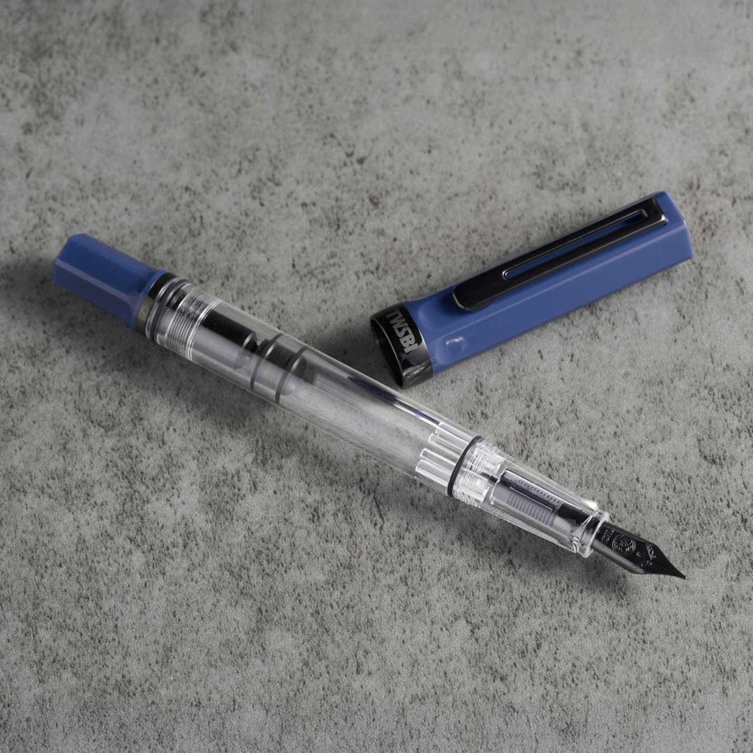 TWSBI ECO Fountain Pen in Slate Blue with Onyx — TWSBI fountain pen — precision nib writing instrument, at Cityluxe Singapore stationery store