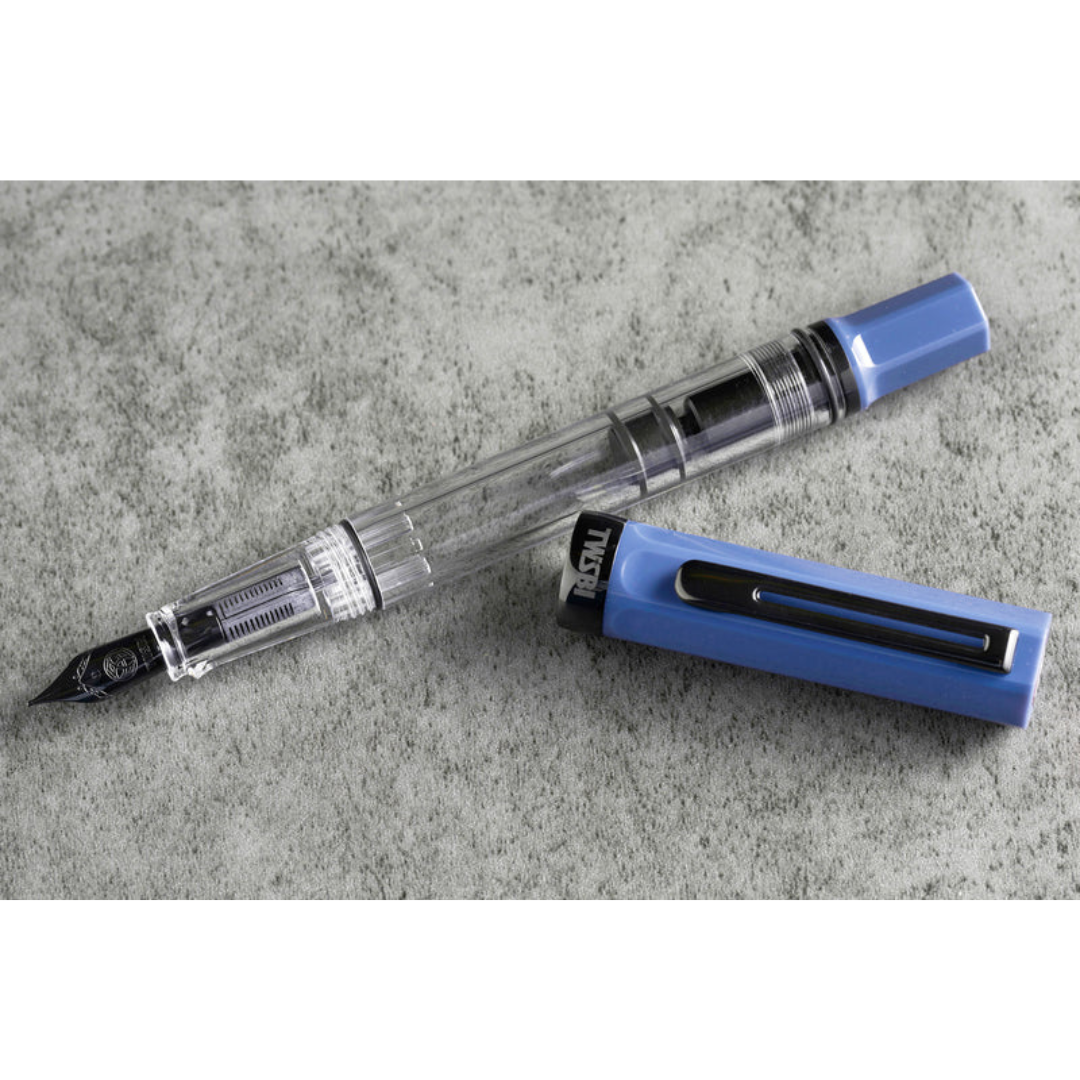 TWSBI ECO Fountain Pen in Slate Blue with Onyx — TWSBI fountain pen — precision nib writing instrument, at Cityluxe Singapore stationery store
