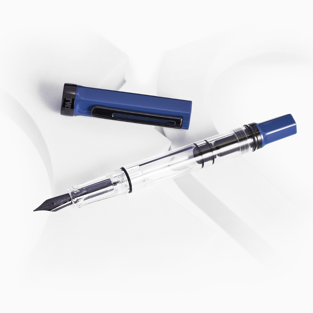TWSBI ECO Fountain Pen in Slate Blue with Onyx — TWSBI fountain pen — precision nib writing instrument, at Cityluxe Singapore stationery store