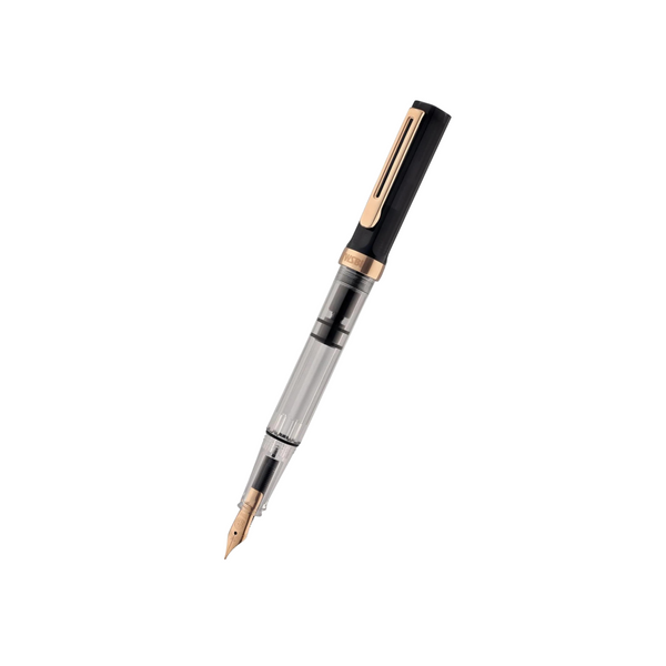 TWSBI ECO Fountain Pen in Smoke with Rose Gold Trim — TWSBI fountain pen — precision nib writing instrument, at Cityluxe Singapore stationery store