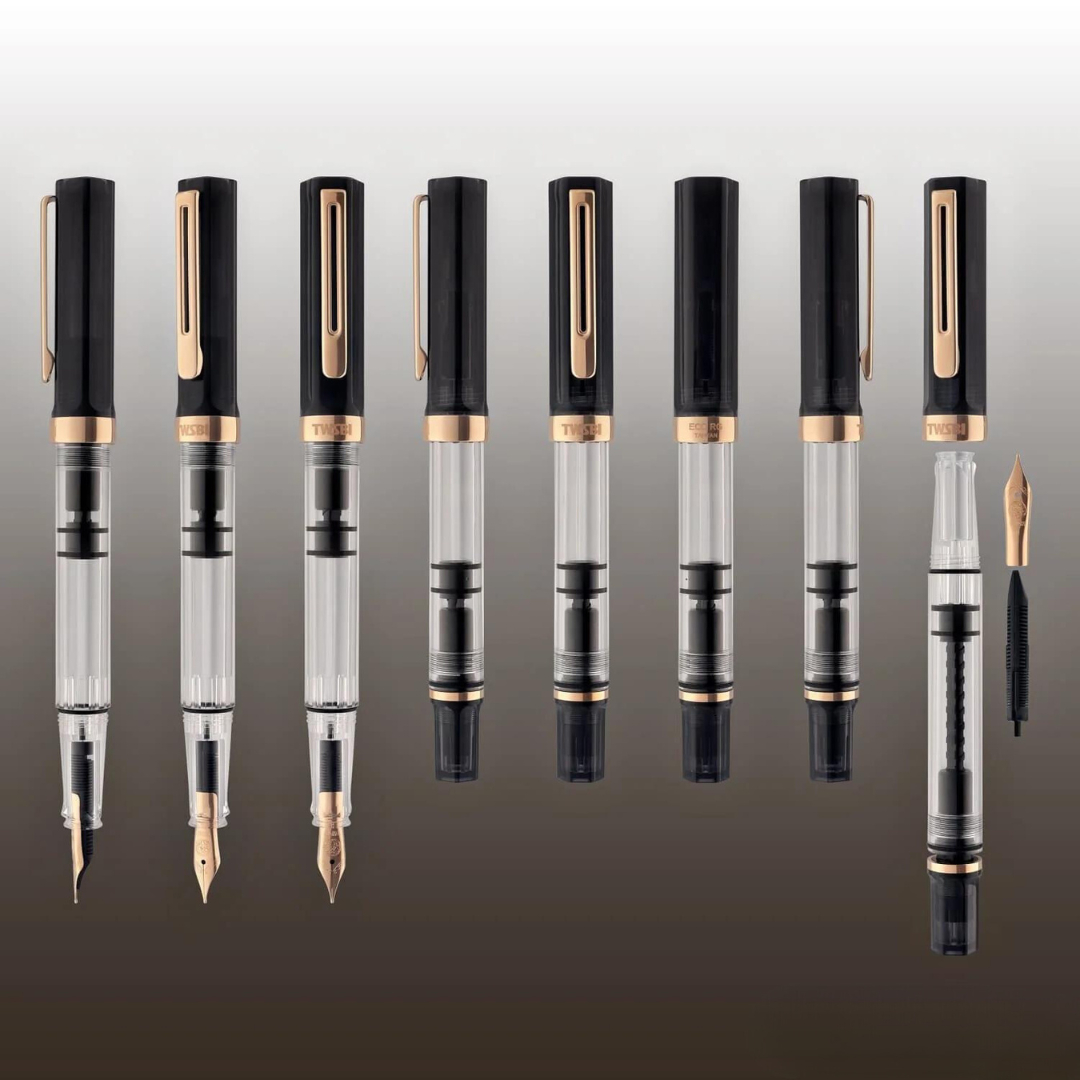 TWSBI ECO Fountain Pen - Smoke with Rose Gold Trim