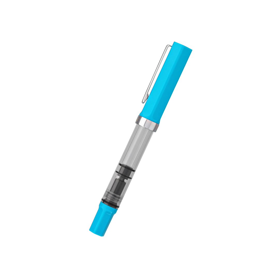 TWSBI ECO Fountain Pen Cerulean Blue — TWSBI fountain pen — precision nib writing instrument, at Cityluxe Singapore stationery store