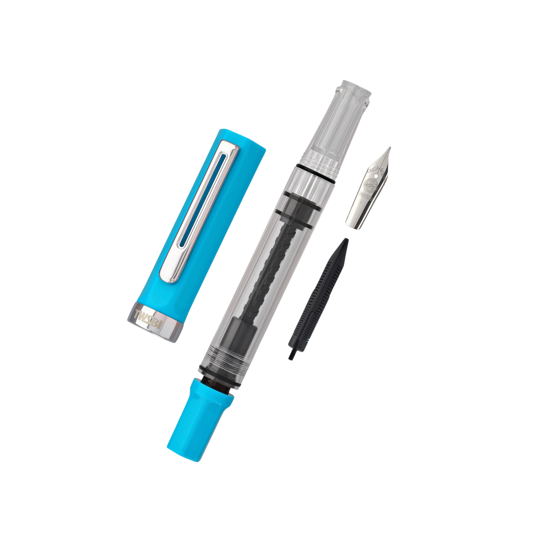 TWSBI ECO Fountain Pen Cerulean Blue — TWSBI fountain pen — precision nib writing instrument, at Cityluxe Singapore stationery store