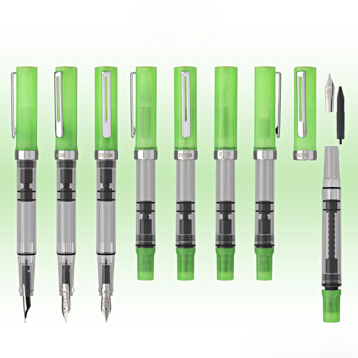TWSBI エコ万年筆 グローグリーン