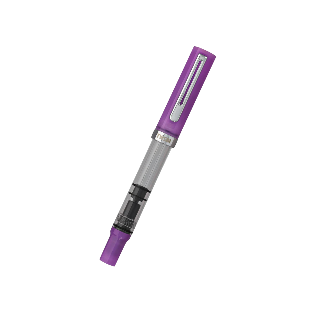 TWSBI ECO Fountain Pen Glow Purple — TWSBI fountain pen — precision nib writing instrument, at Cityluxe Singapore stationery store