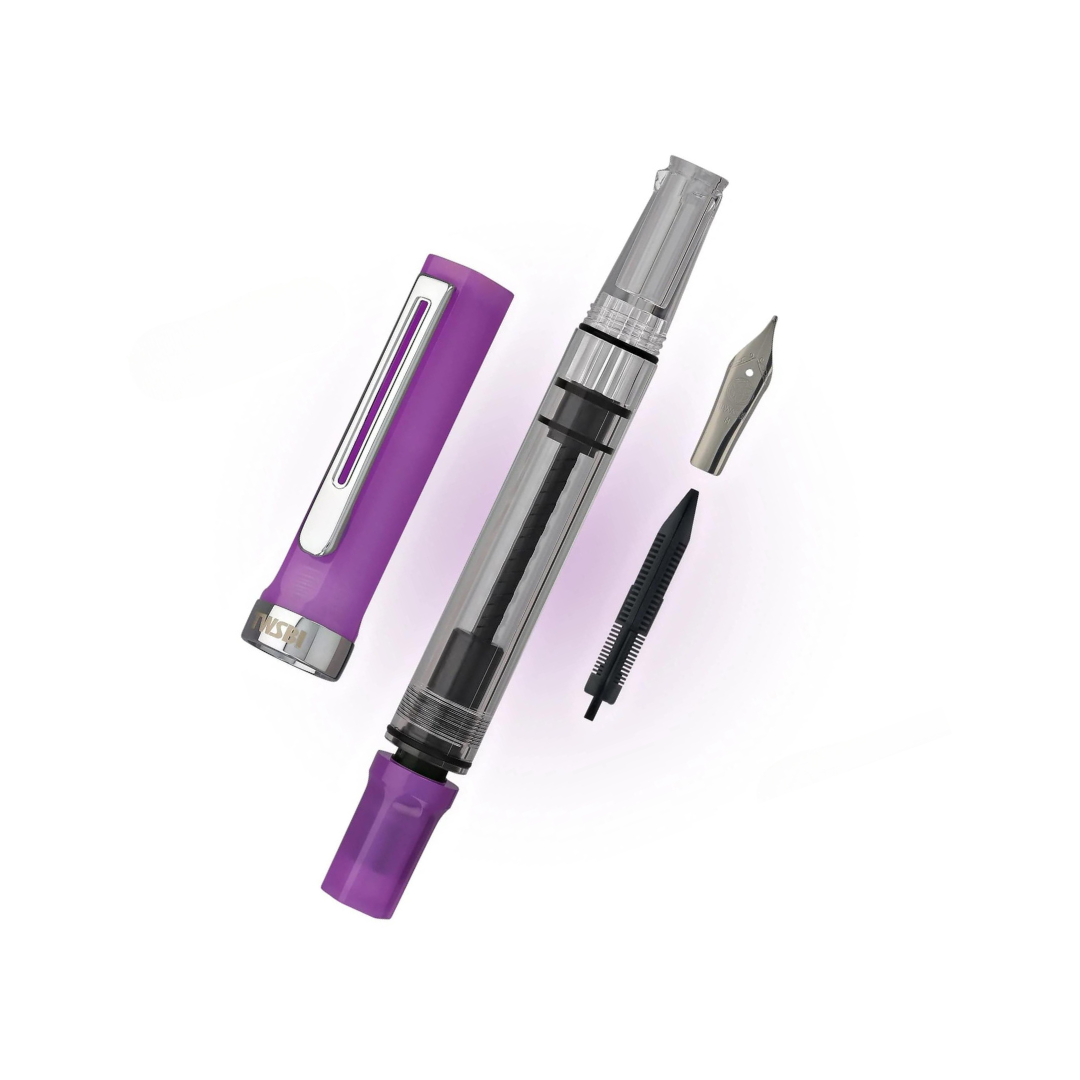 TWSBI ECO Fountain Pen Glow Purple — TWSBI fountain pen — precision nib writing instrument, at Cityluxe Singapore stationery store