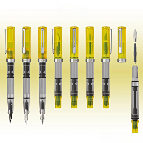 将图片加载到图库查看器，TWSBI ECO Fountain Pen Transparent Yellow
