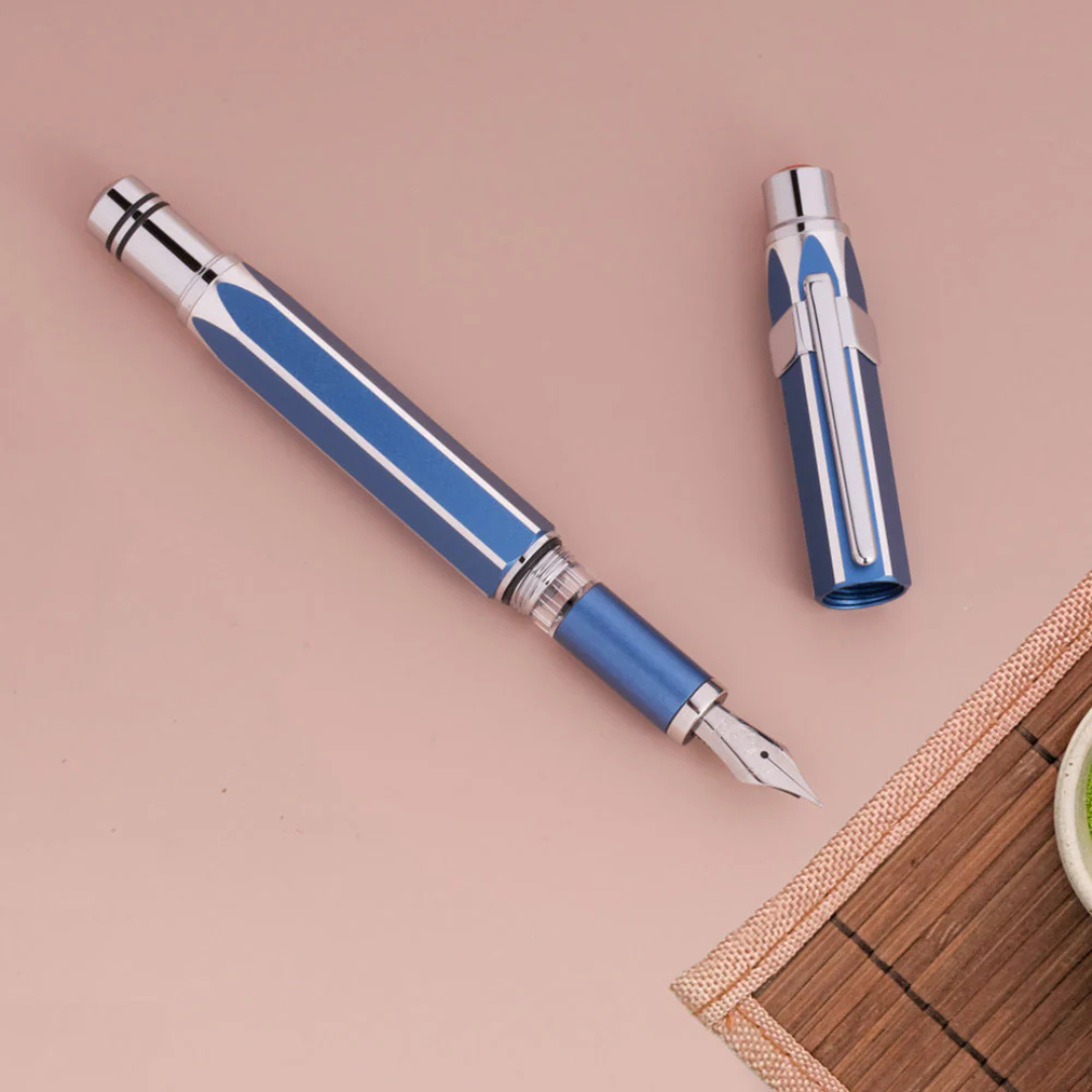 TWSBI Precision Fountain Pen in Gemini Blue (Special Edition) — TWSBI fountain pen — precision nib writing instrument, at Cityluxe Singapore stationery store