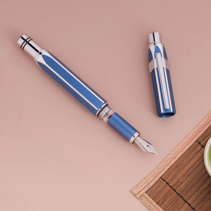 TWSBI Precision Fountain Pen in Gemini Blue (Special Edition) — TWSBI fountain pen — precision nib writing instrument, at Cityluxe Singapore stationery store