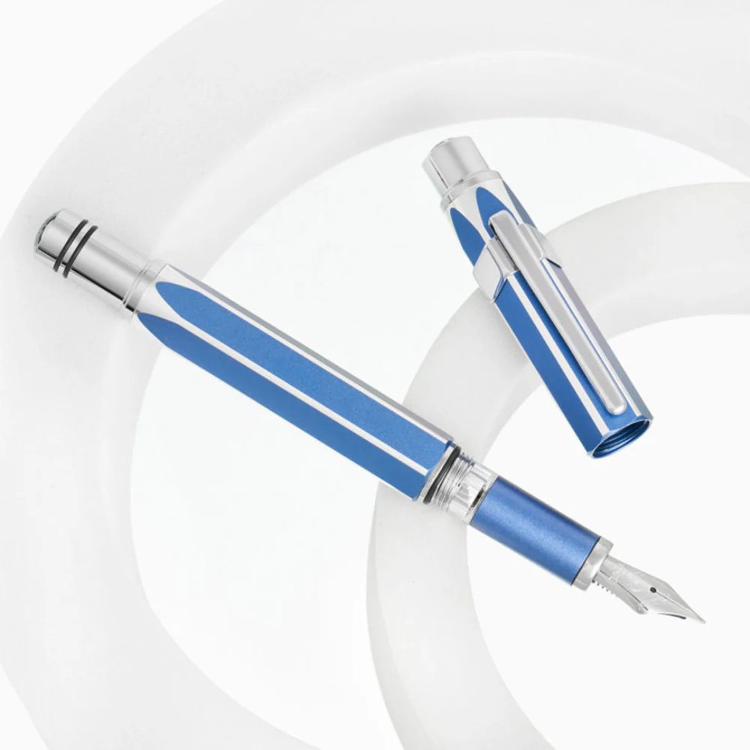 TWSBI Precision Fountain Pen in Gemini Blue (Special Edition) — TWSBI fountain pen — precision nib writing instrument, at Cityluxe Singapore stationery store