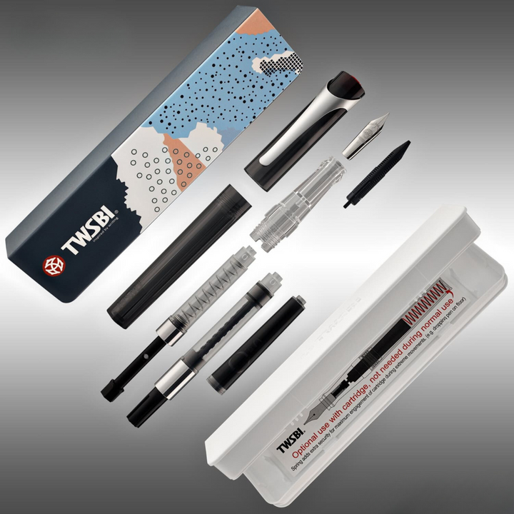 TWSBI SWIPE Fountain Pen Smoke — TWSBI fountain pen — precision nib writing instrument, at Cityluxe Singapore stationery store
