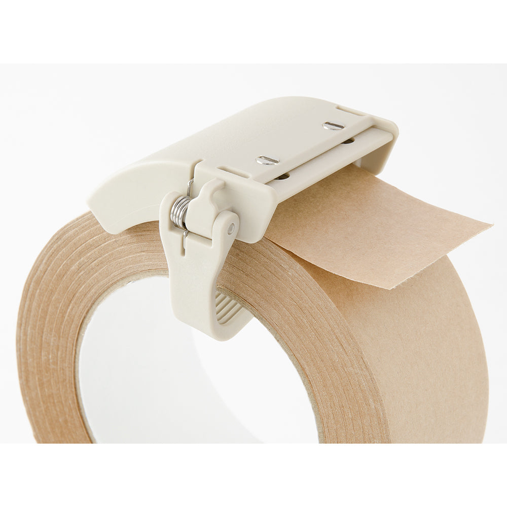 Midori Kraft Tape Cutter in Beige — Midori tape cutter — precision tape dispenser for washi tape, at Cityluxe Singapore