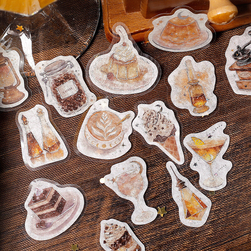 BGM Foil Stamping Flake Seal: Cafe Alamode a Space - The Starry Glow of Dusk