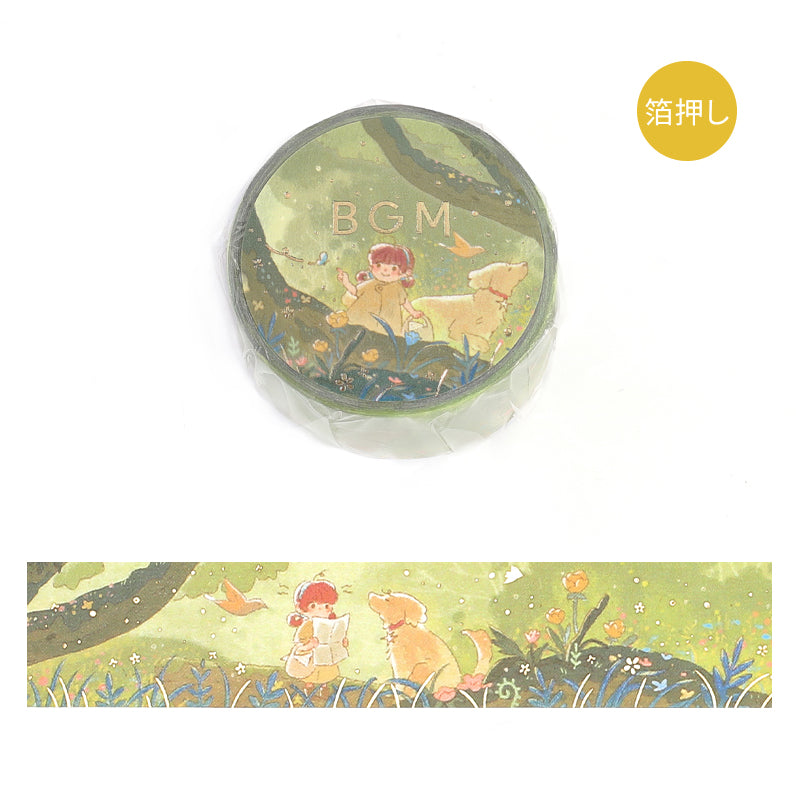 BGM Foil Stamping Masking Tape: Mysterious Journey in To the Forest — BGM masking tape — decorative paper tape for journaling and scrapbooking, at Cityluxe Singapore