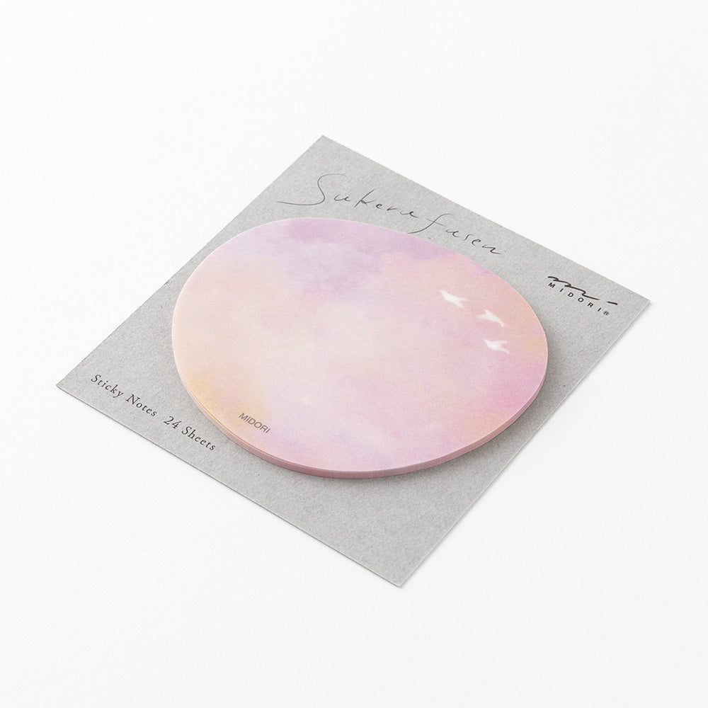 Midori Sticky Notes in Transparency Sunset — Midori sticky note — premium stationery and lifestyle, at Cityluxe Singapore
