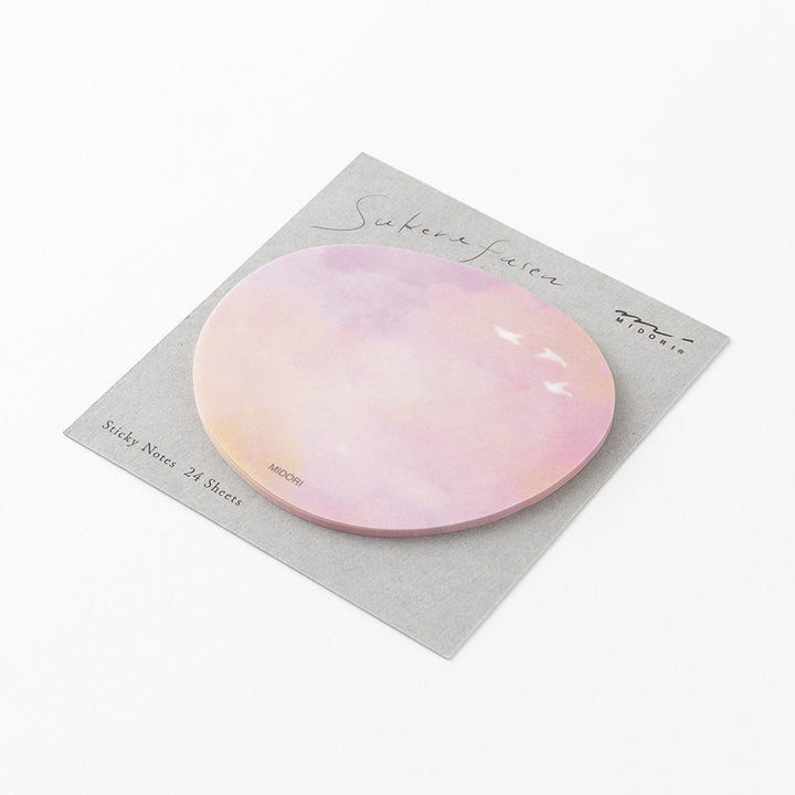 Midori Sticky Notes in Transparency Sunset — Midori sticky note — premium stationery and lifestyle, at Cityluxe Singapore
