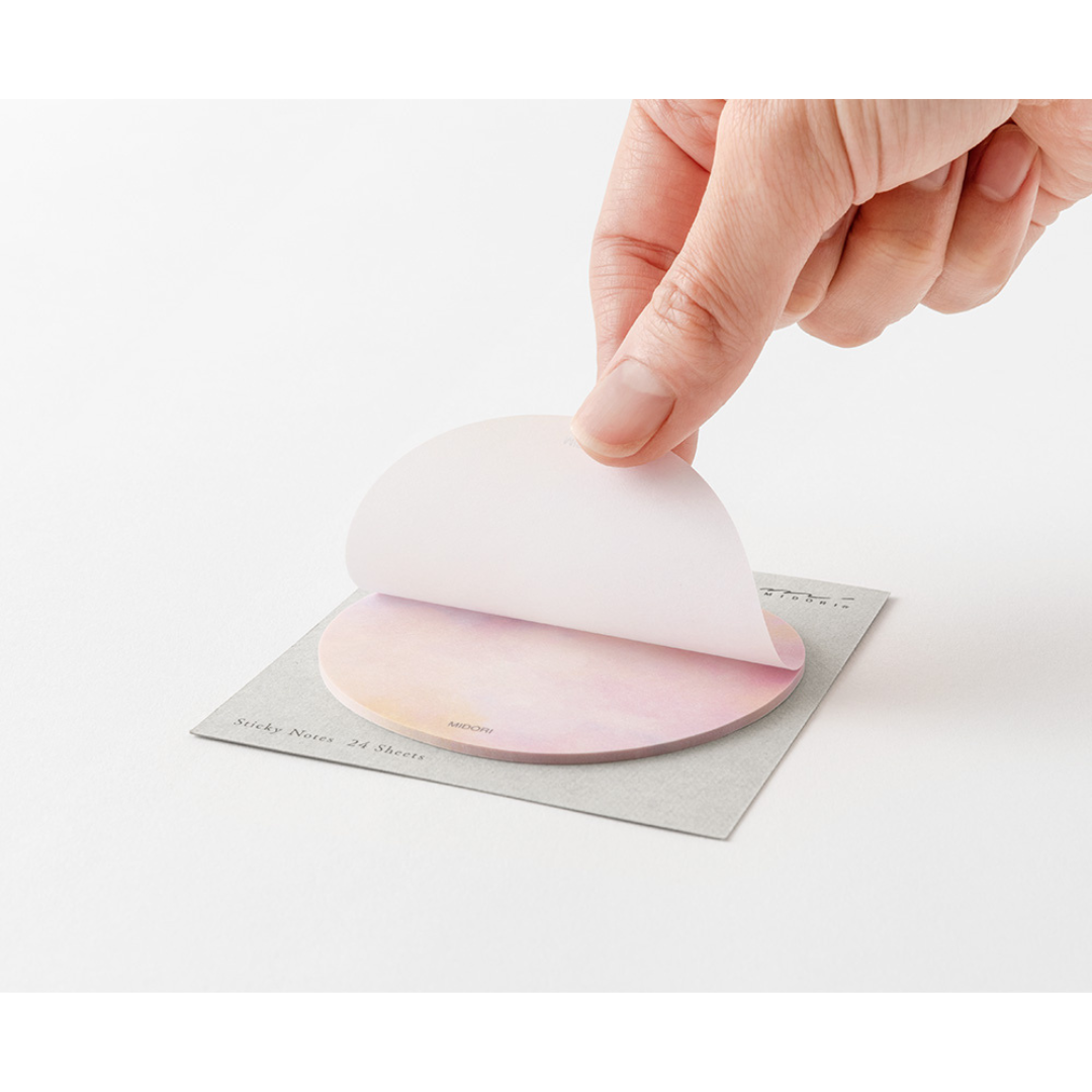 Midori Sticky Notes in Transparency Sunset — Midori sticky note — premium stationery and lifestyle, at Cityluxe Singapore