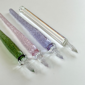 Matsubokkuri Tsubutsubu Glass Fountain Pen - Clear [Pre-Order]