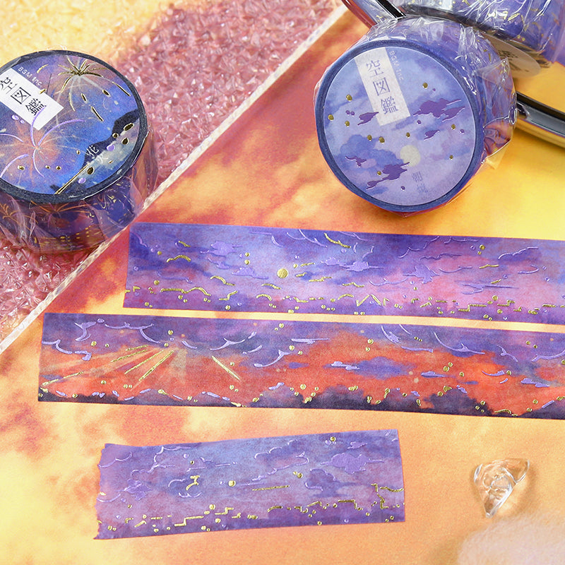 BGM Foil Stamping Masking Tape: Sky Encyclopedia - Twilight