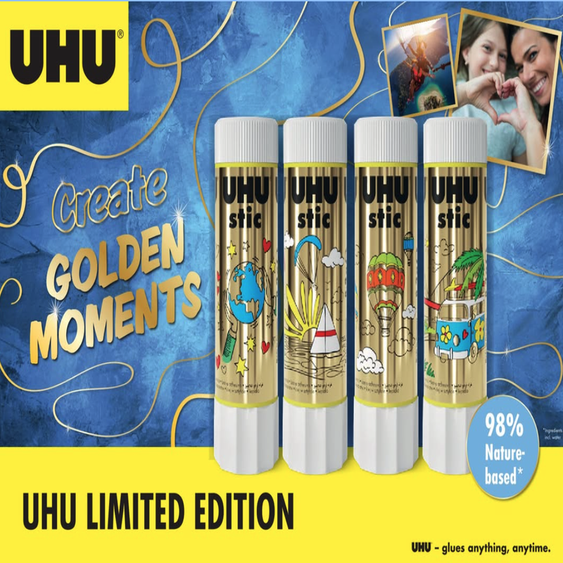 UHU Stic Neon Glue Stick (Set of 4)