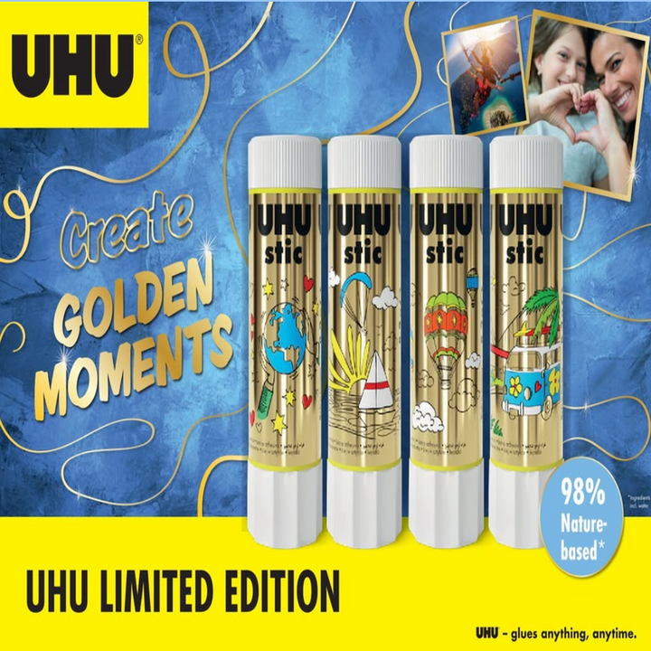 UHU Stic Neon Glue Stick (Set of 4)