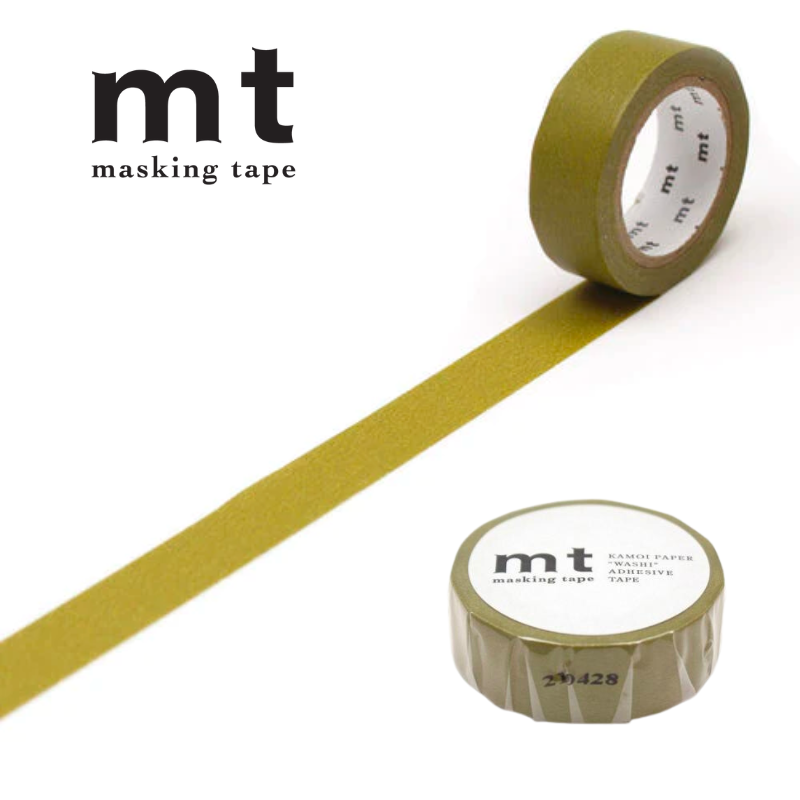 MT Basic Washi Tape in Uguisu 7m — MT Tape washi tape — decorative Japanese paper tape for journaling and craft, at Cityluxe Singapore