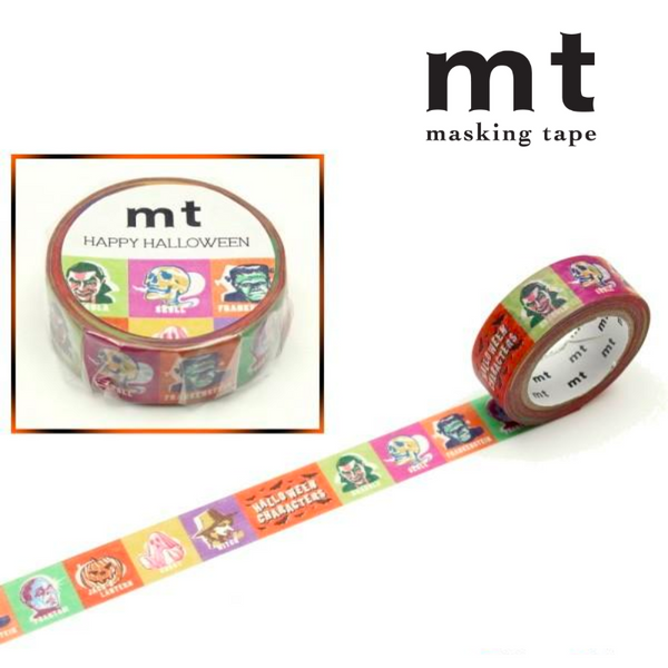 Load image into Gallery viewer, MT Halloween Washi Tape  - Halloween Characters
