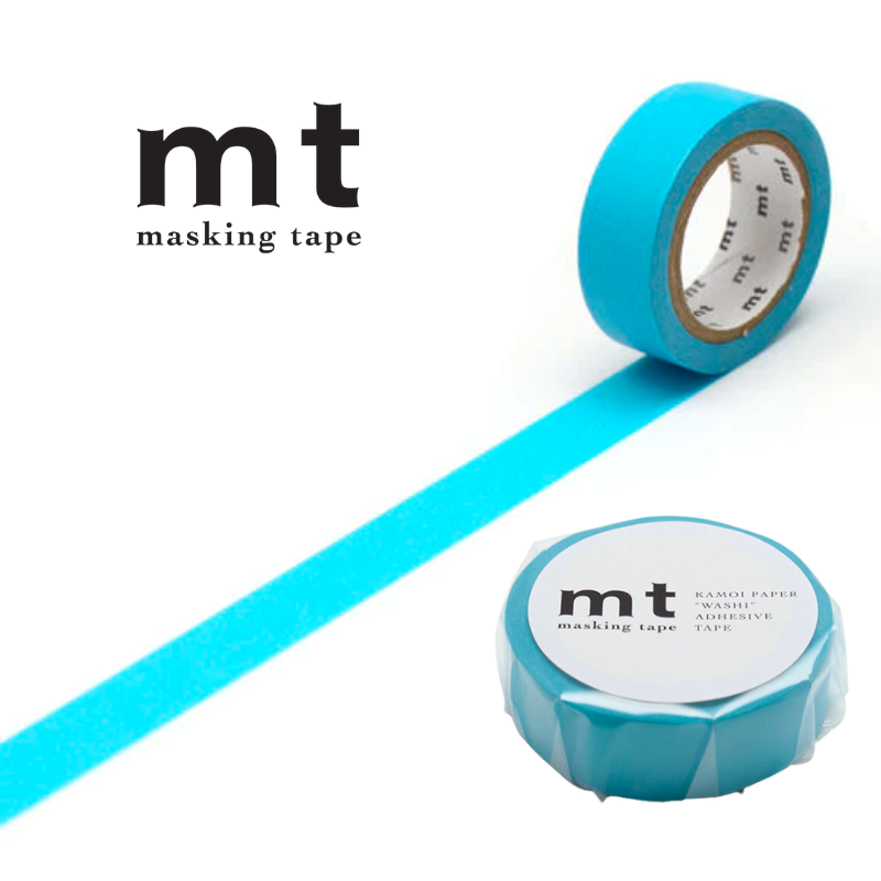 MT Basic Washi Tape in Mizu 7m — MT Tape washi tape — decorative Japanese paper tape for journaling and craft, at Cityluxe Singapore
